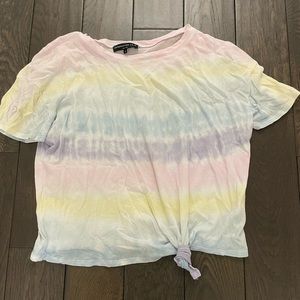 Generation Love tie-dye boxy cropped tee
